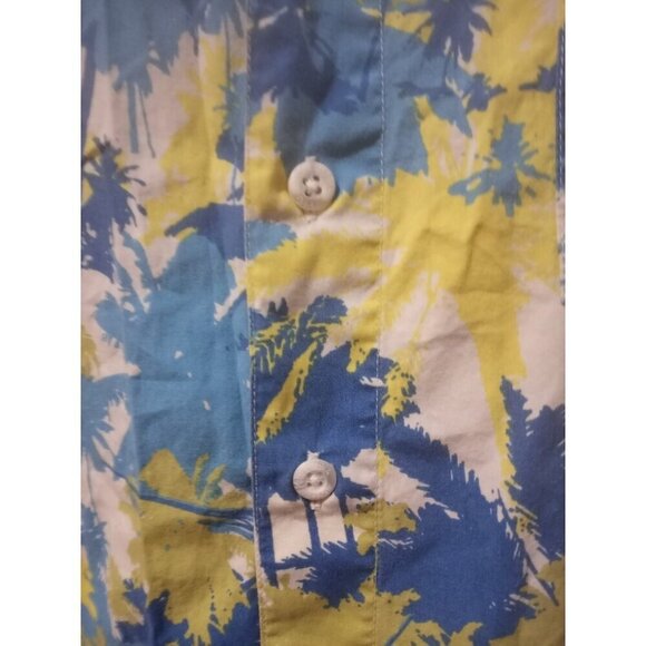 Columbia PFG Shirt Mens Large Blue Green Floral Trollers Best Vented Fishing USA - Picture 4 of 13